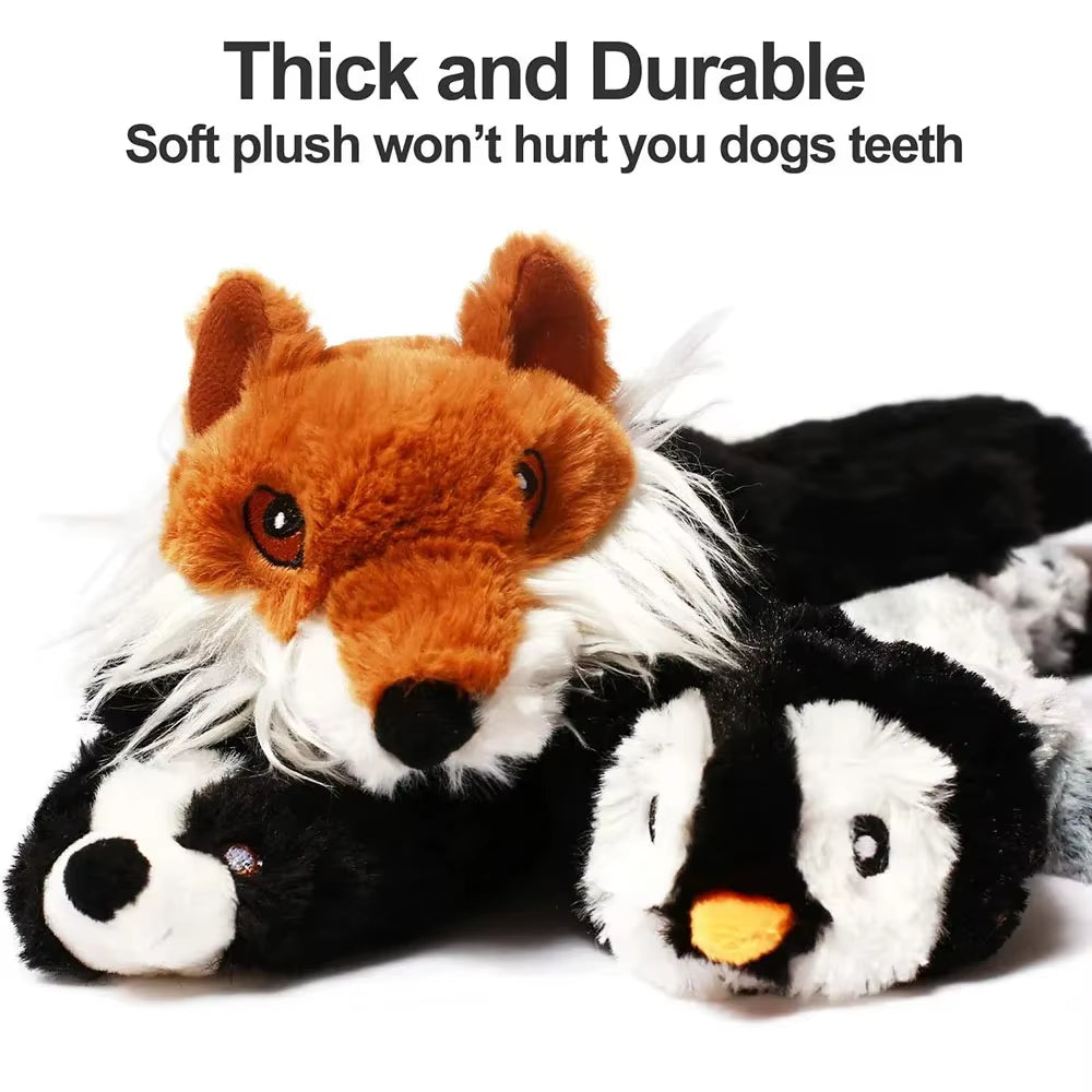 45Cm Durable Plush Dog Chew Toy with Squeakers - Simulated Animal Holster, No Stuffing, Crinkle Pet Supplies