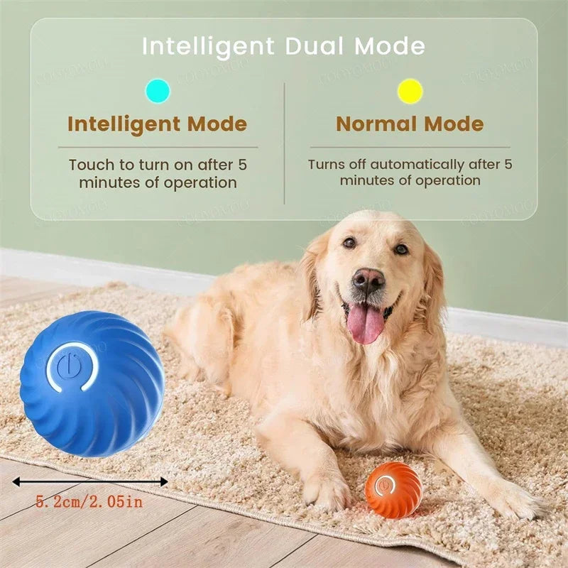 USB-Powered Interactive Moving Ball for Dogs and Cats - Electronic Pet Toy for Home and Pool Use