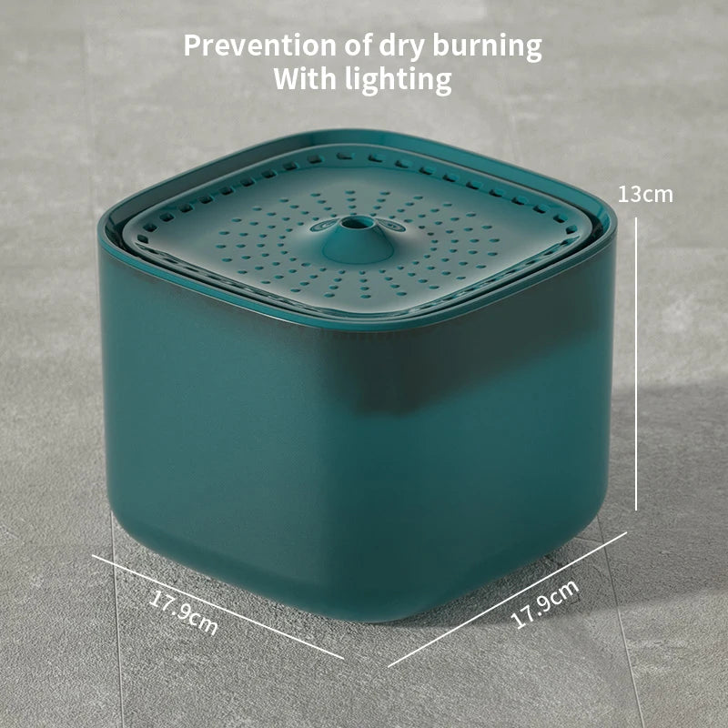 3L Automatic Cat Water Fountain with Recirculation and Filtration System - Large Capacity USB Electric Silent Water Dispenser for Cats