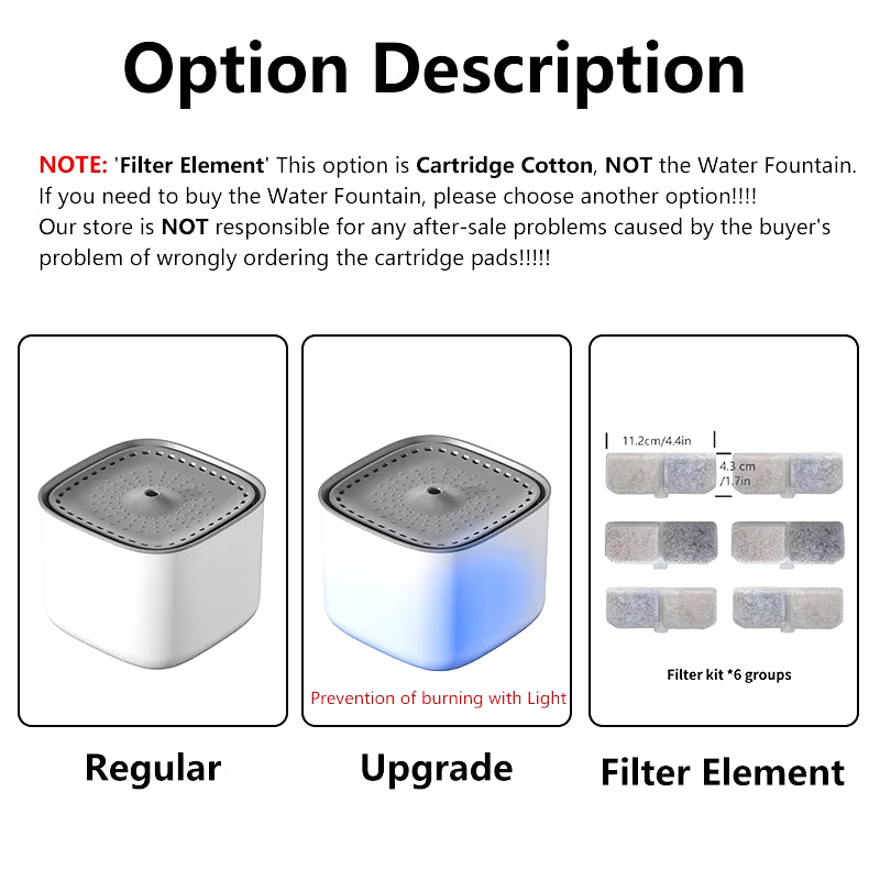 3L Automatic Cat Water Fountain with Recirculation and Filtration System - Large Capacity USB Electric Silent Water Dispenser for Cats