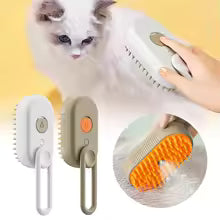 3-in-1 Electric Pet Grooming Brush with Steam, Spray, and Massage Functions for Cats and Dogs