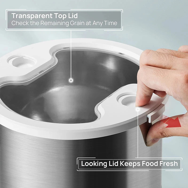 Smart Automatic Cat Feeder with App Control - Stainless Steel Double Meal Dispenser for Cats and Dogs