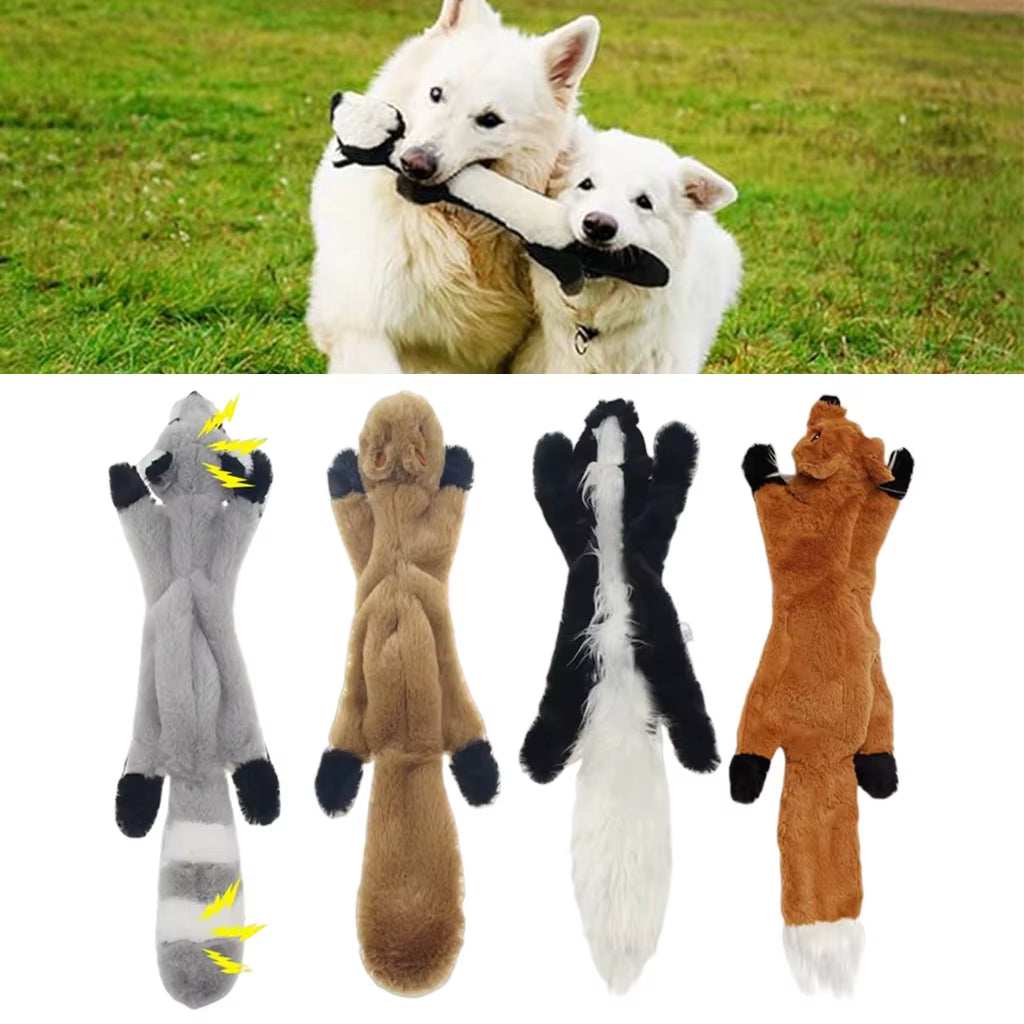 45Cm Durable Plush Dog Chew Toy with Squeakers - Simulated Animal Holster, No Stuffing, Crinkle Pet Supplies