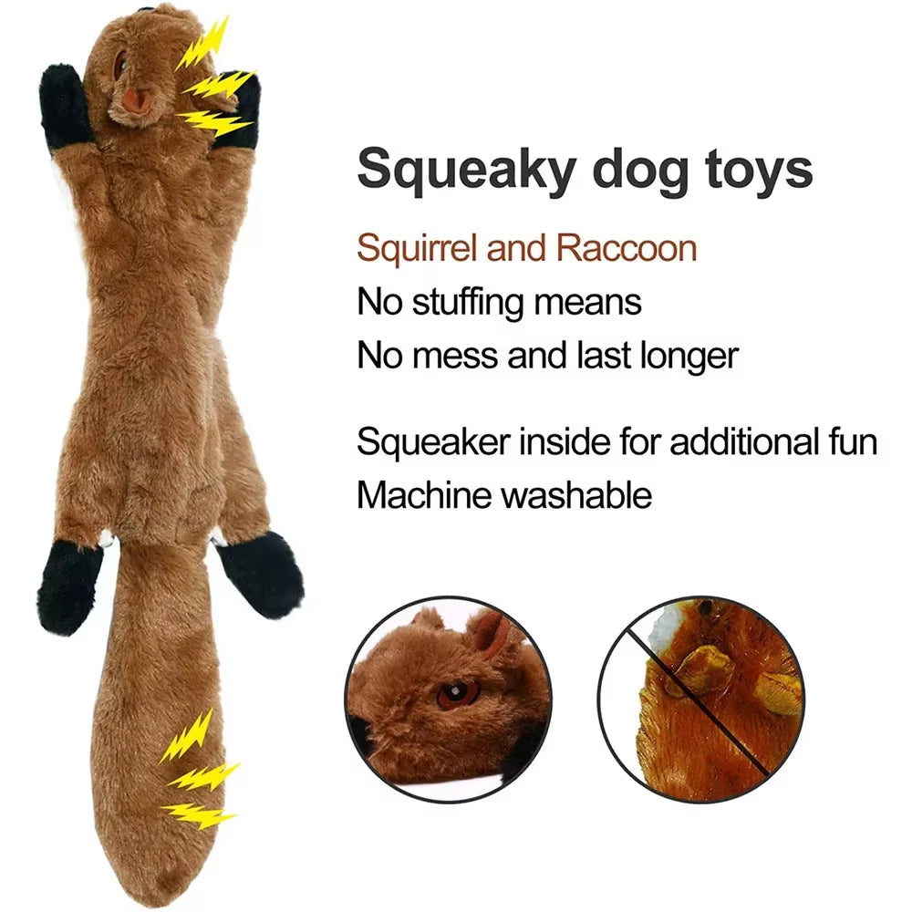 45Cm Durable Plush Dog Chew Toy with Squeakers - Simulated Animal Holster, No Stuffing, Crinkle Pet Supplies